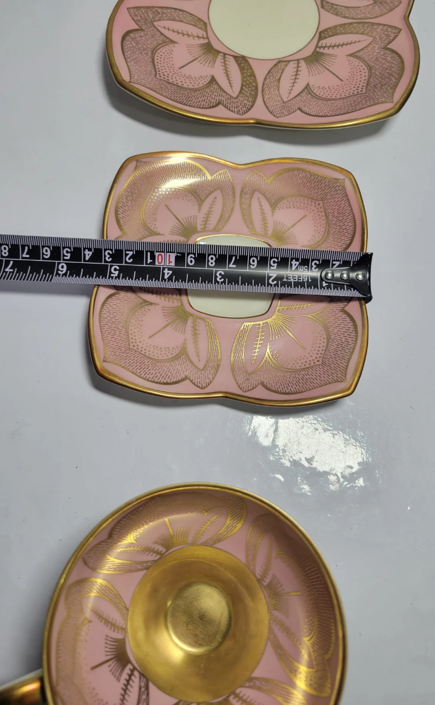 Vintage Pink and Gold Teacup Set - photo 4