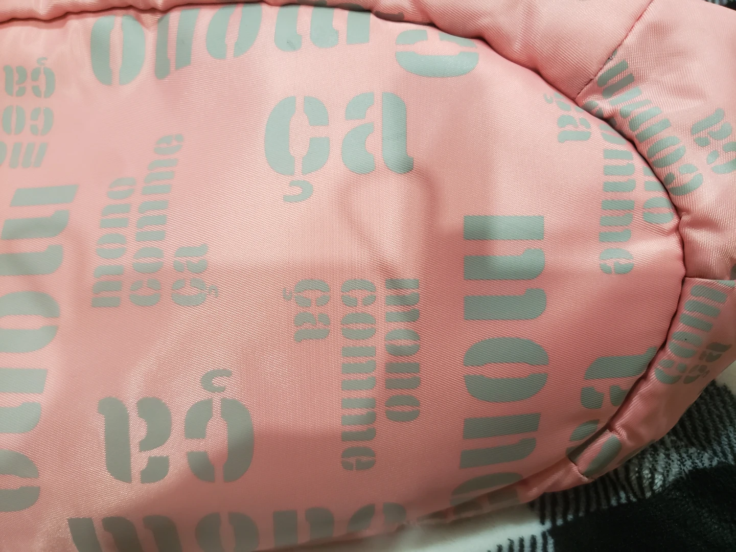 Mono Comme Ça Pink Tote Bag with Matching Pouch - photo 5