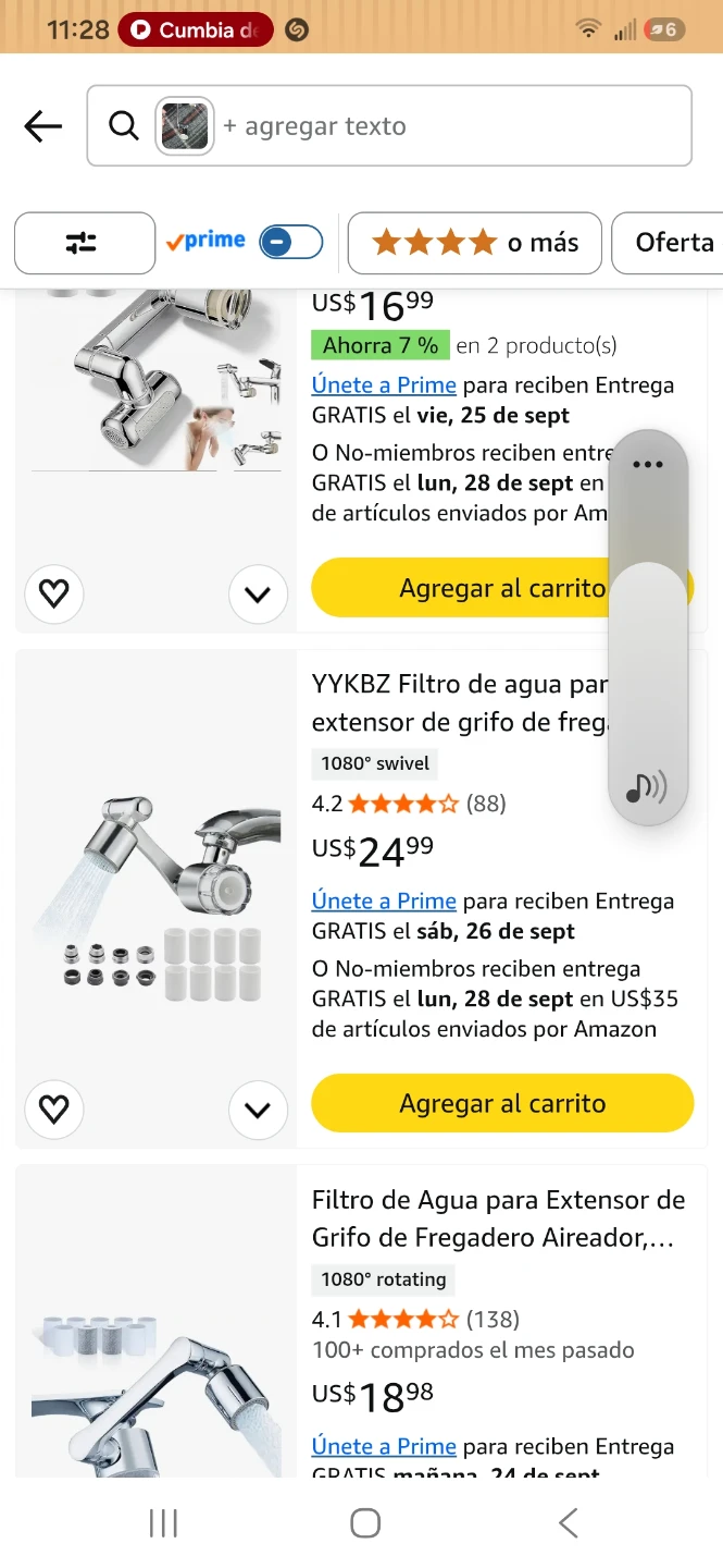Rotating Faucet Extender with Filter