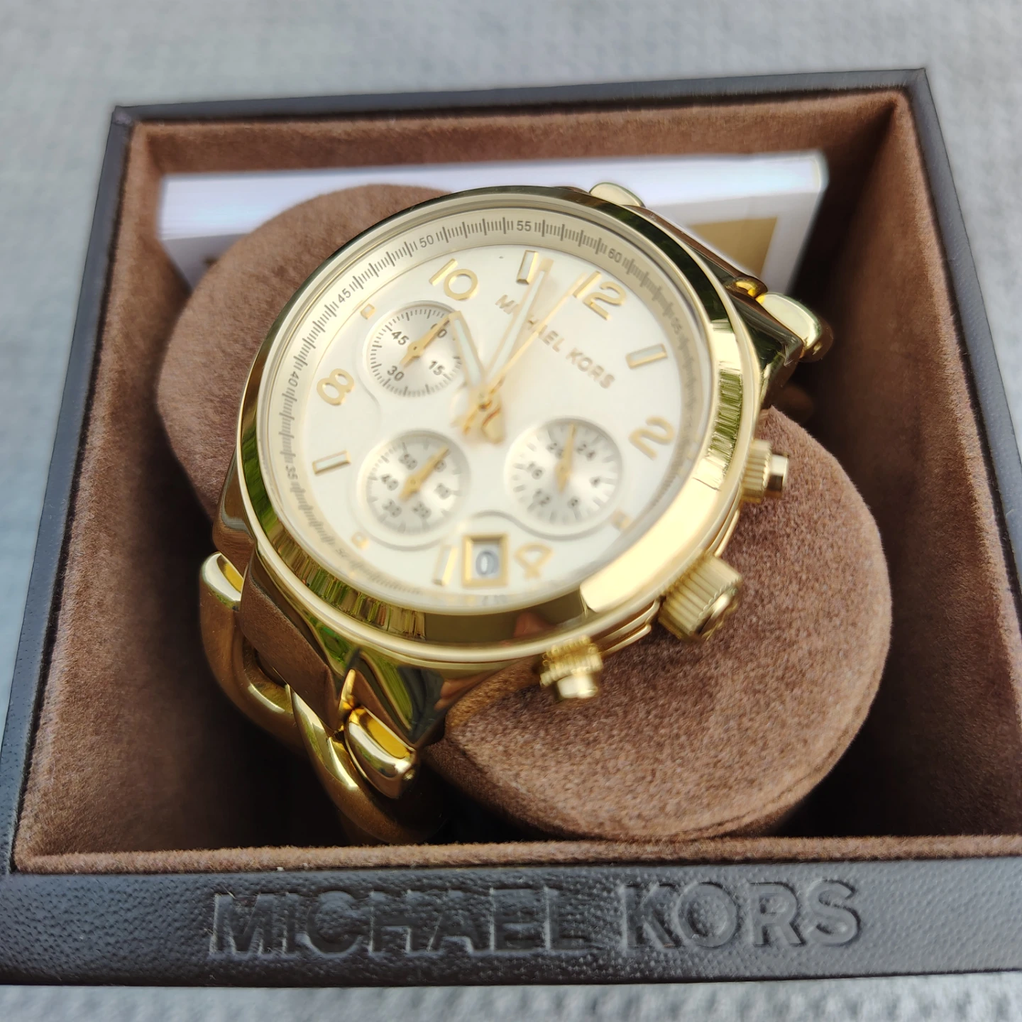 Michael Kors Classic MK3131 Gold Tone Chain Link Watch - photo 3