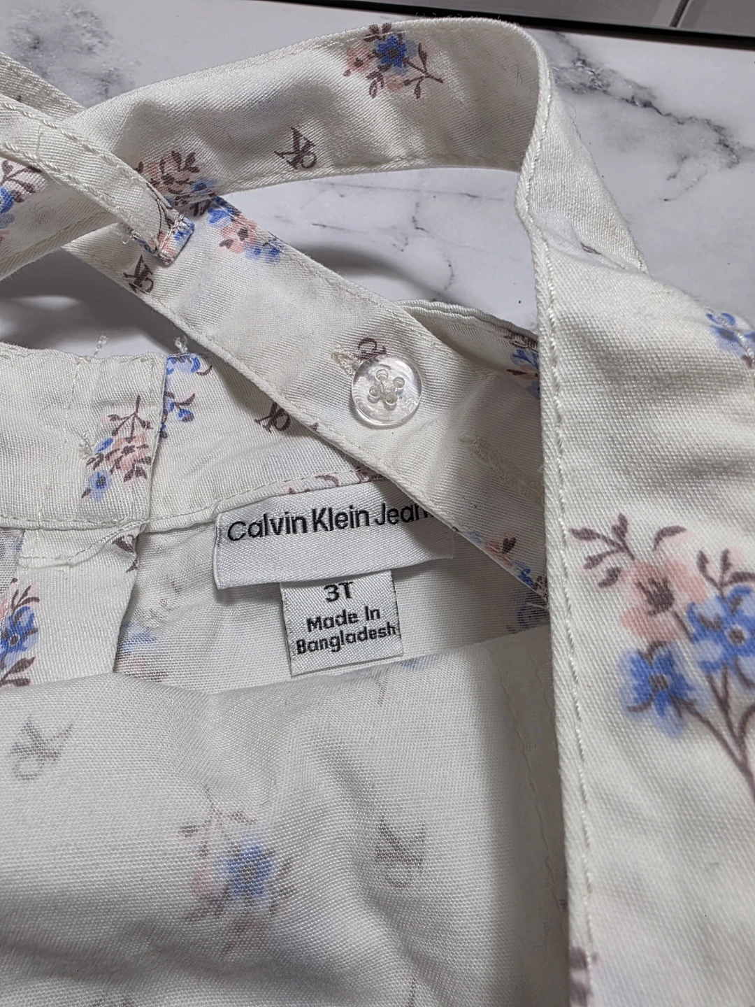 Calvin Klein Floral Overall Dress 3T - photo 5