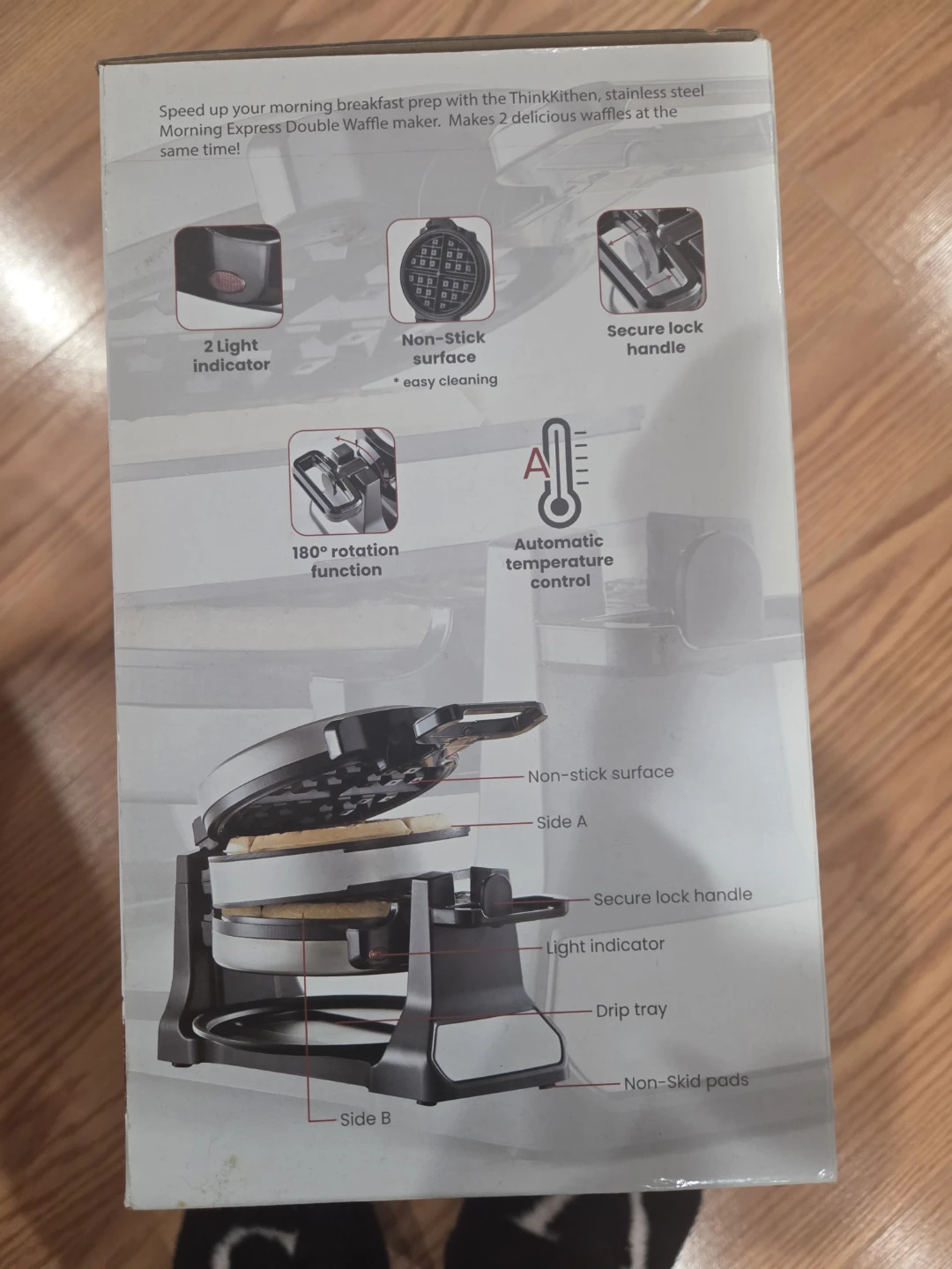 Thinkitchen Morning Express Double Waffle Maker