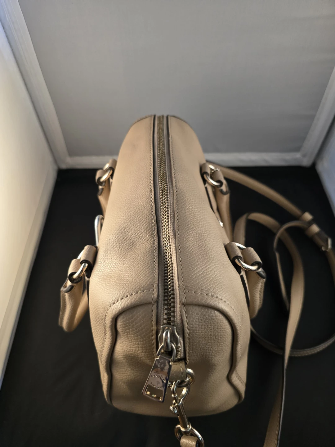 Coach Leather Satchel Handbag - photo 3
