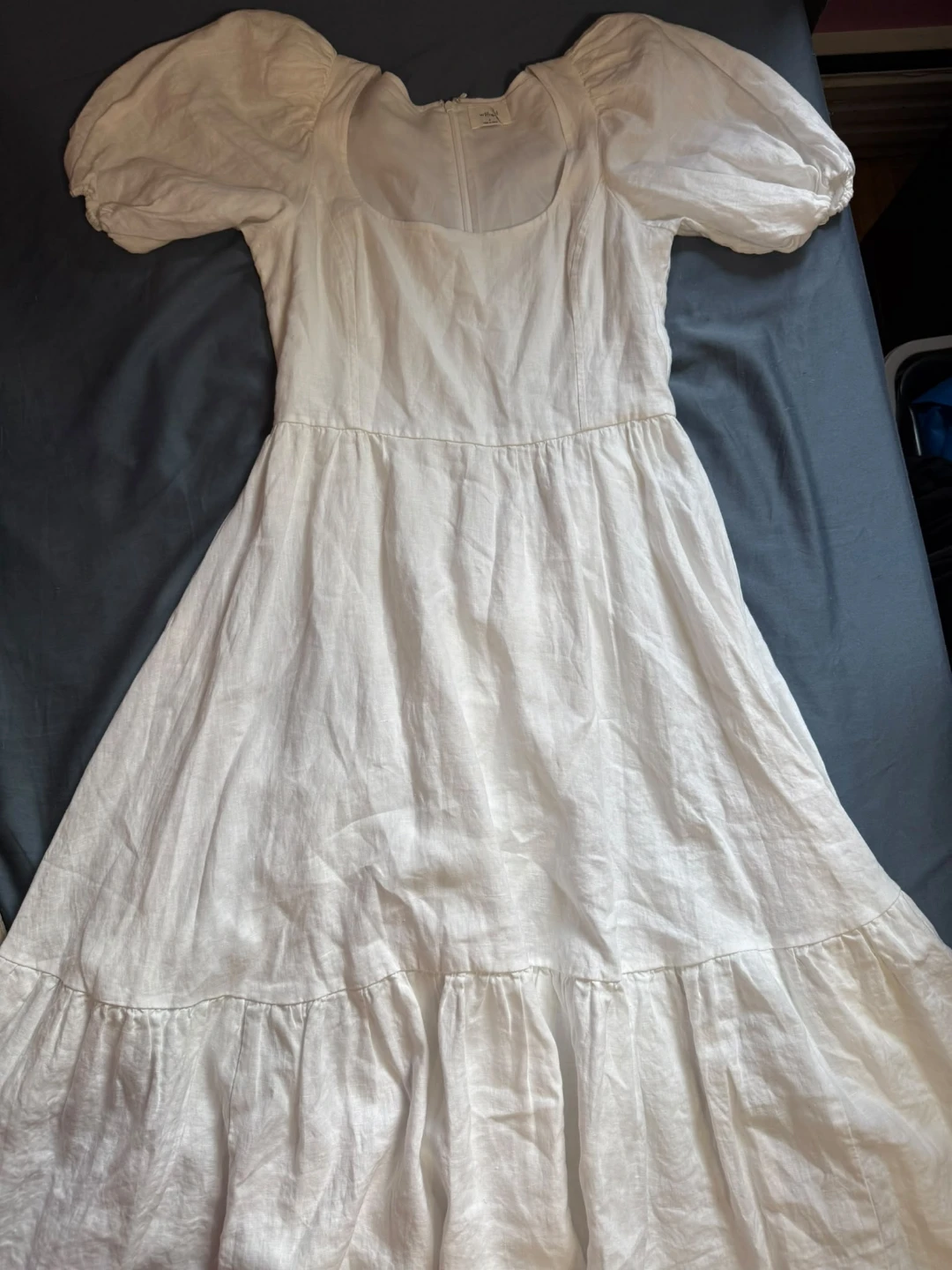 Wilfred White Linen Midi Dress Size 4 - photo 3