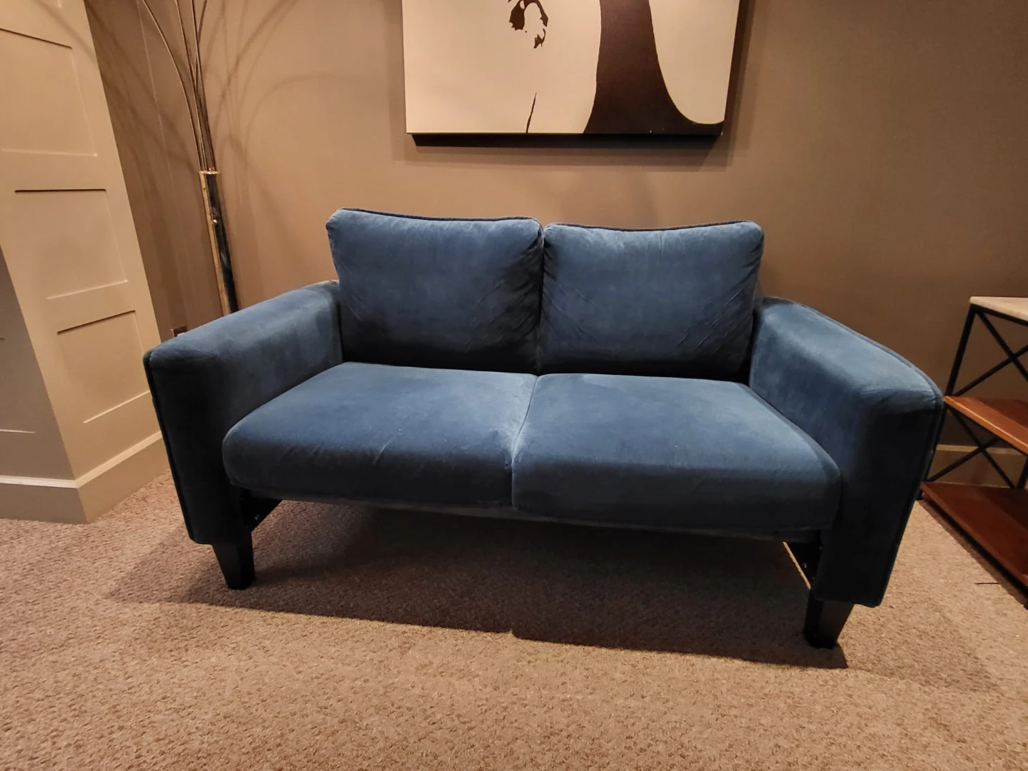 Blue Velvet Loveseat - photo 4