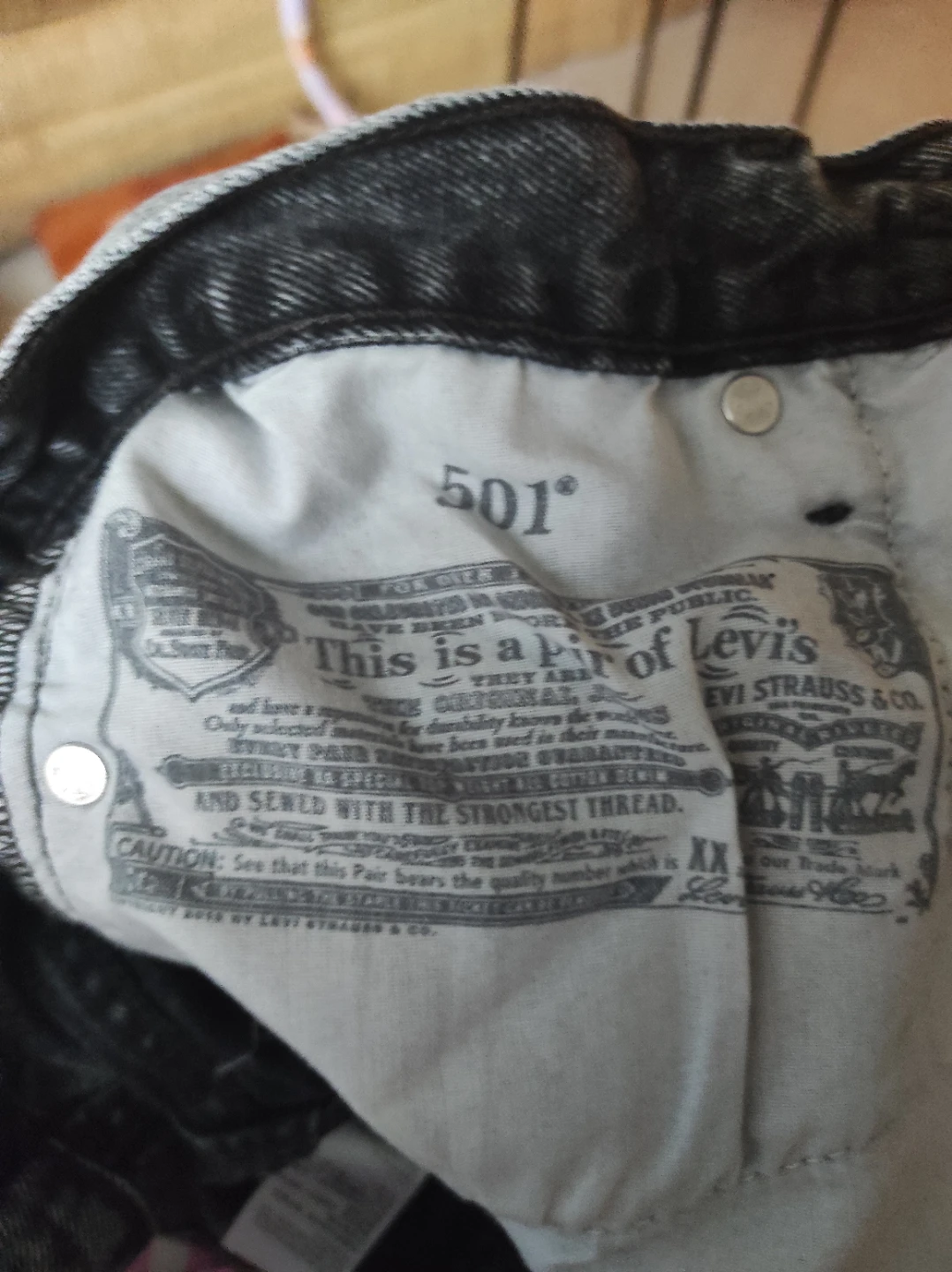 Levi's 501 Original Acid Wash Jeans - photo 4
