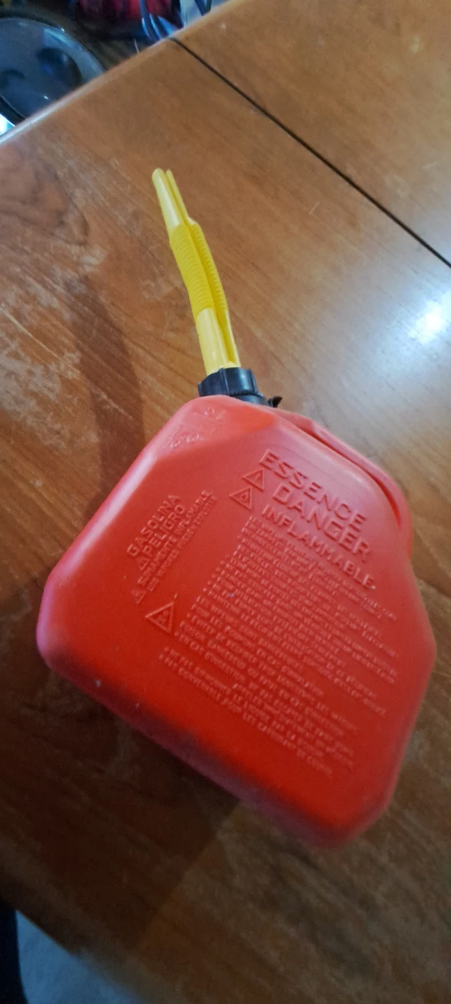 Red Plastic Gasoline Container - photo 2