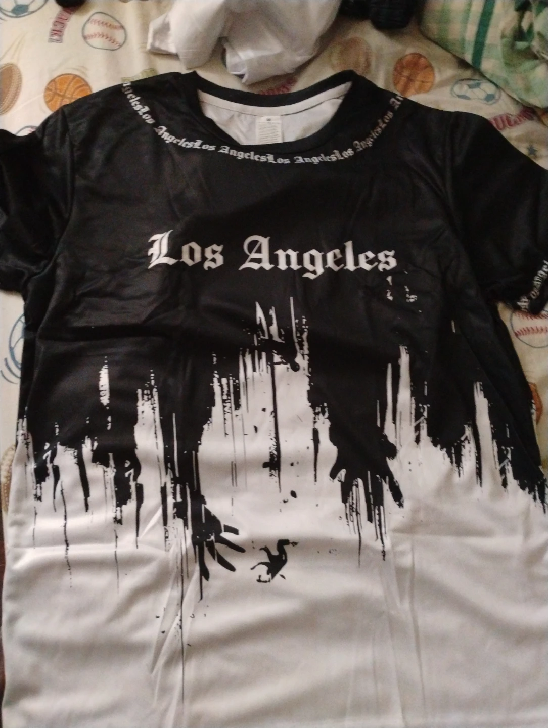 Brand new Los Angeles black and white shirt