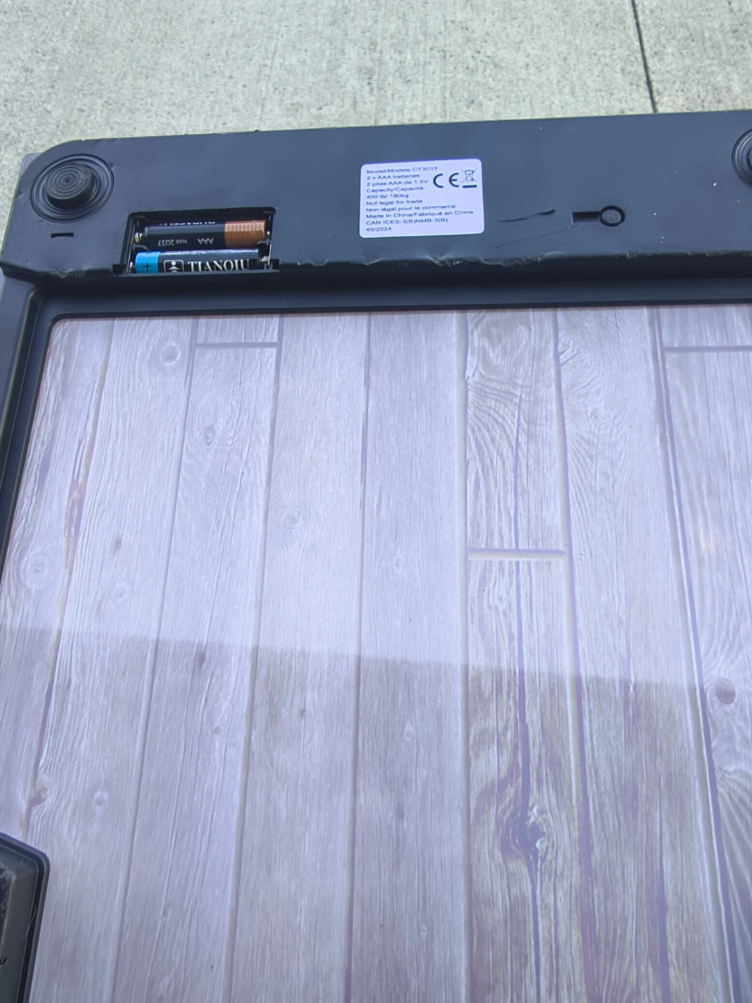 Accu Weight Digital Scale Dark Wood Pattern - photo 5