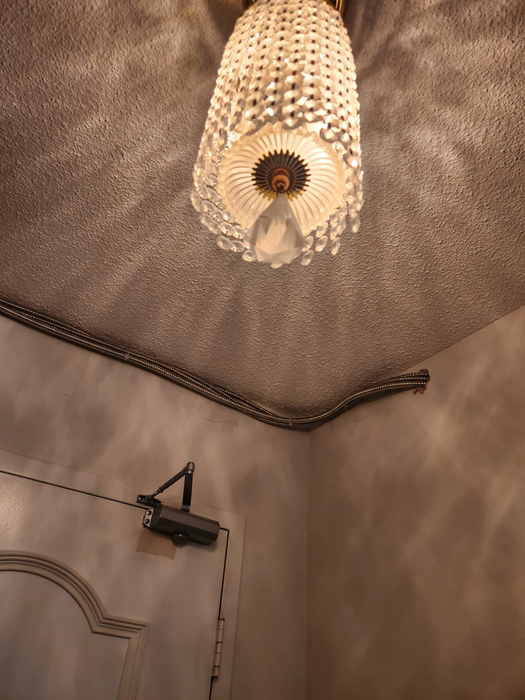 Vintage Crystal Bead Ceiling Chandelier - photo 2