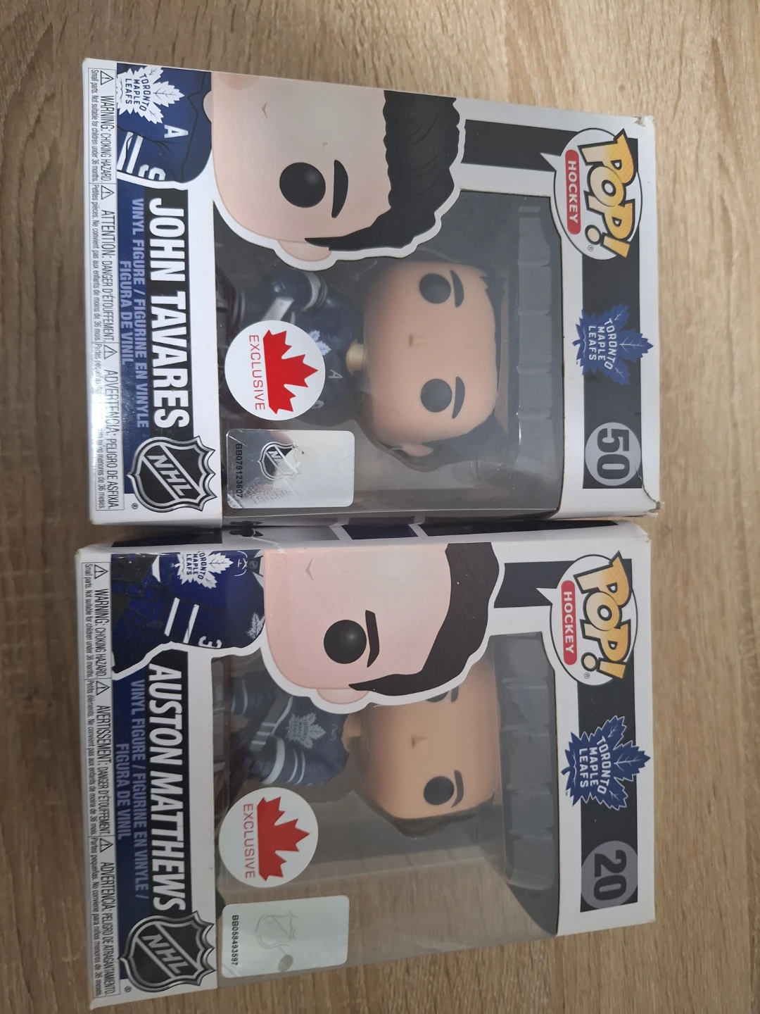 Funko Pop John Tavares and Auston Matthews NHL Figures