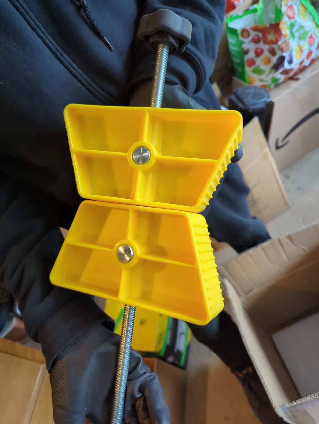 One Yellow Wheel Chock