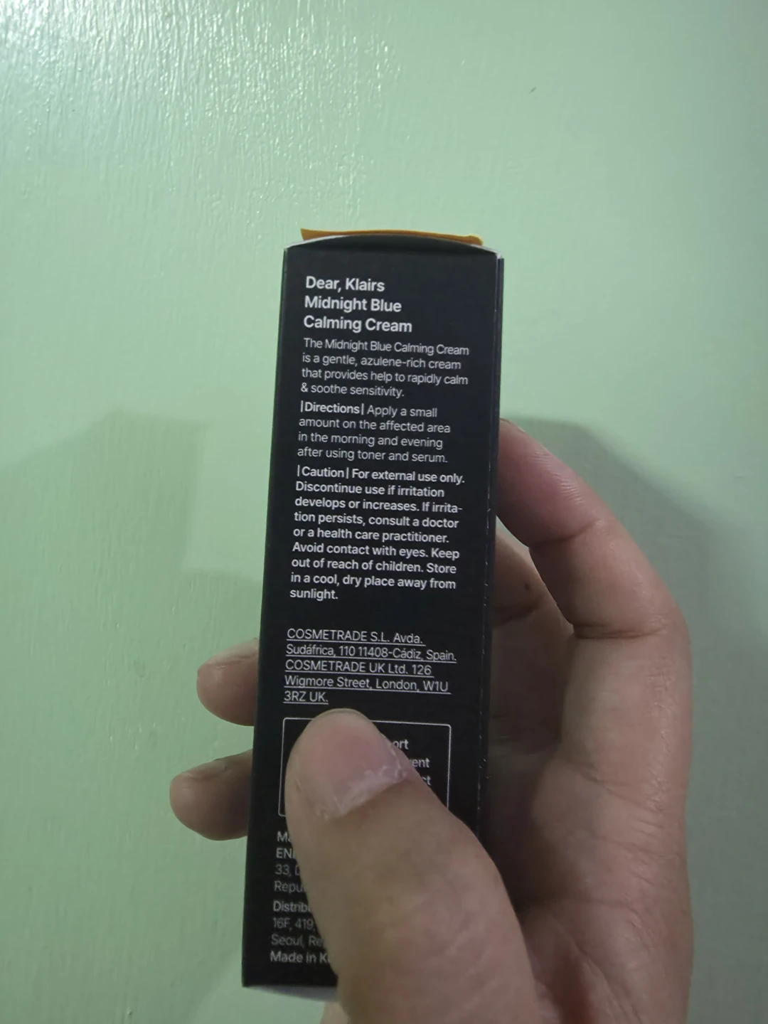 Dear Klairs Midnight Blue Calming Cream 20g 🏈 - photo 2