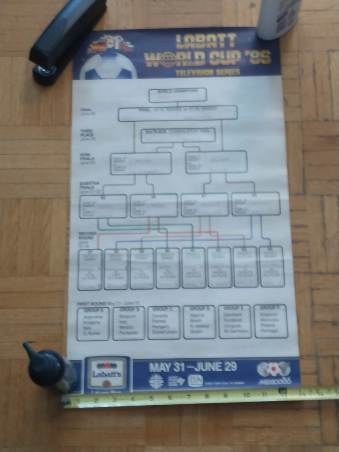 Labatt World Cup 86 Game Brackets - photo 2