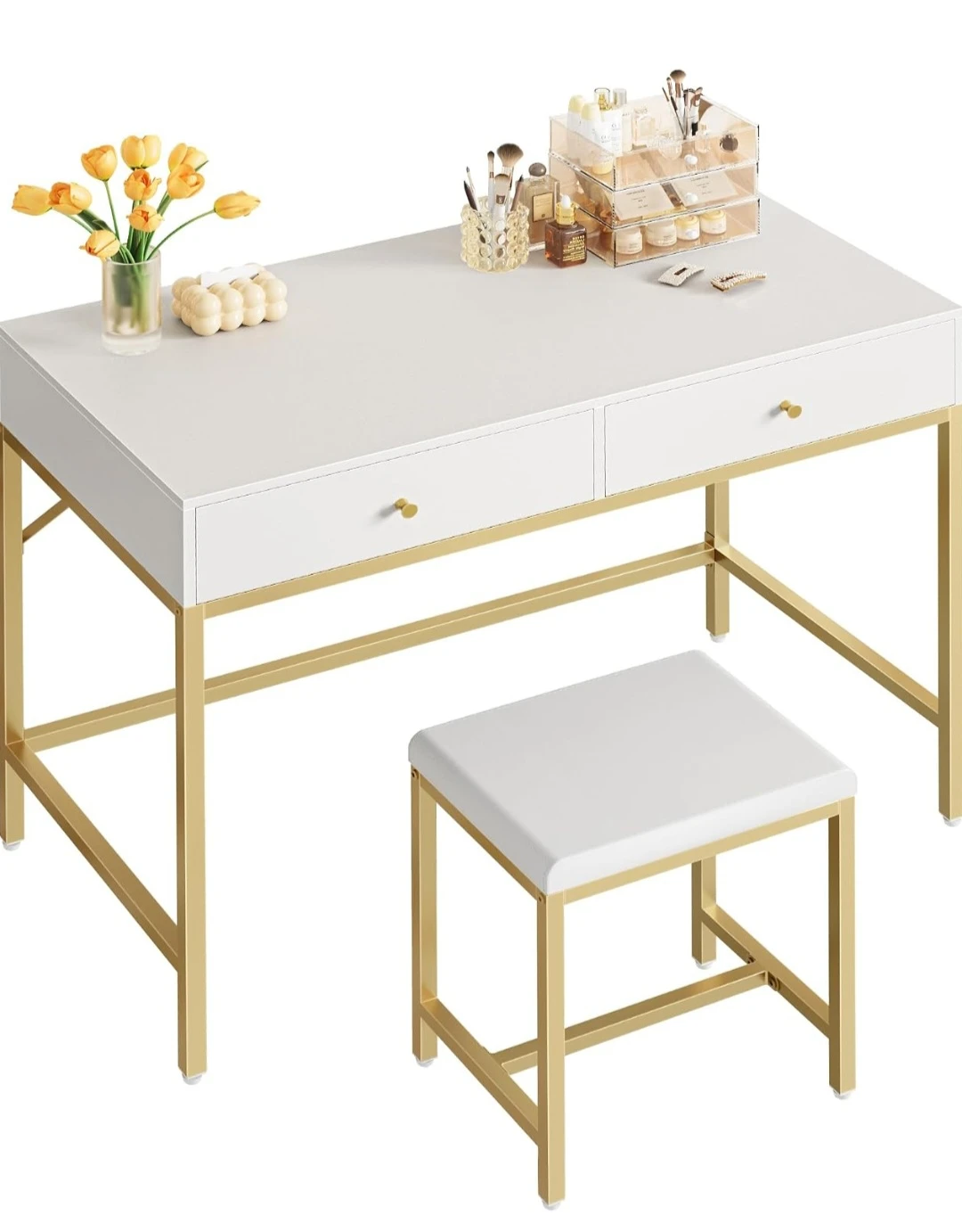Modern Vanity Desk with Stool - photo 3
