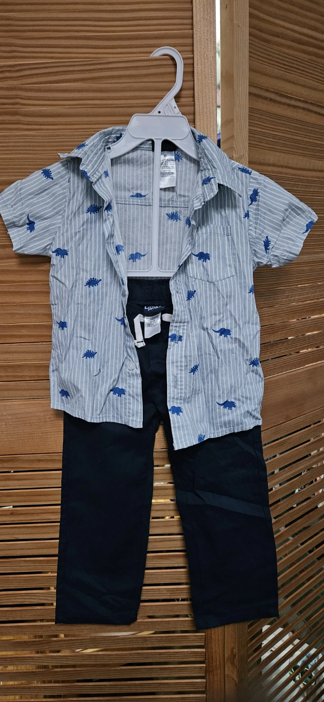 Little Rebels Dinosaur Shirt and Pants Set 🏈 - photo 3