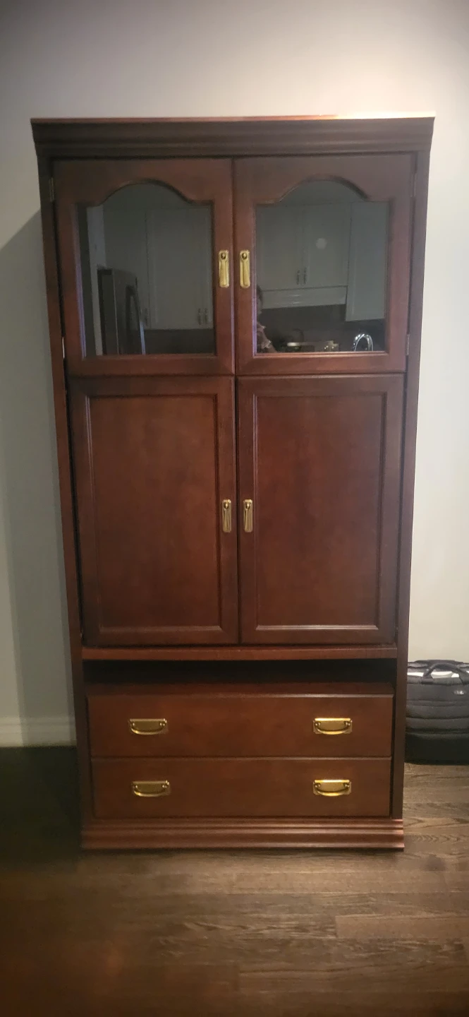 Solid wood armoire
