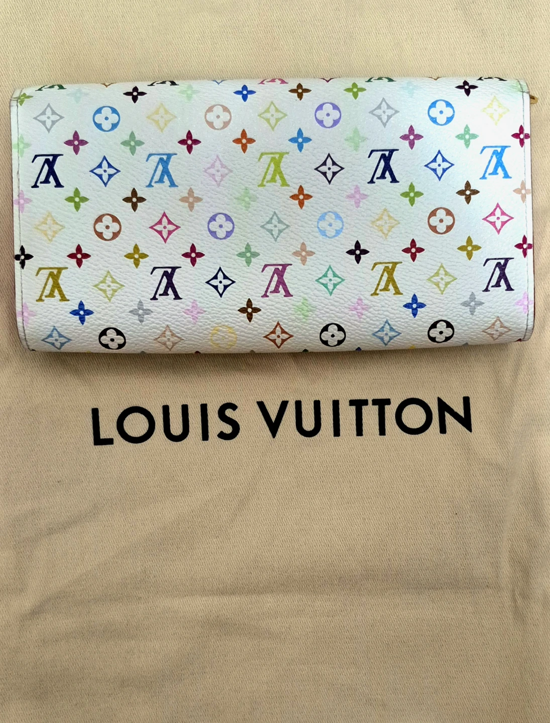 [MINT CONDITION] LOUIS VUITTON Murakami Sarah Wallet White - photo 2