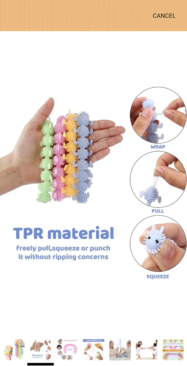 Set of 6 Sensory Stress Relief Toys