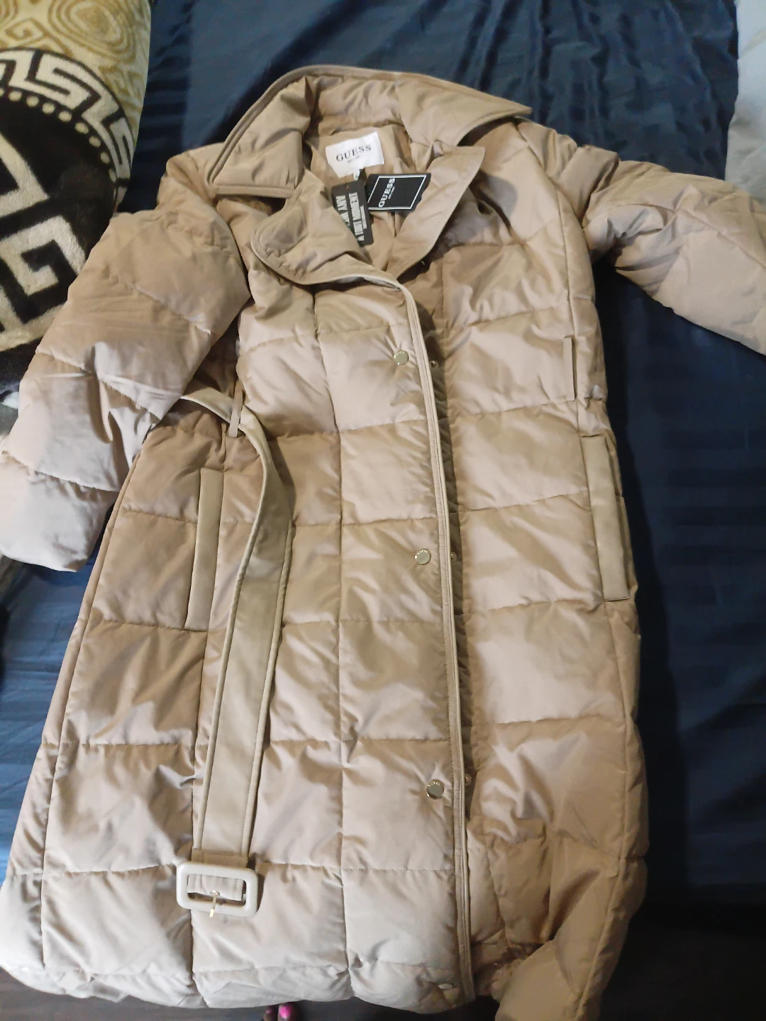 Guess Tan Puffer Coat