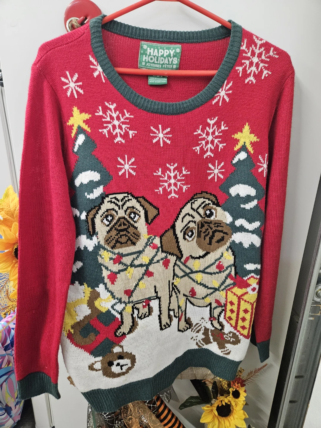 Holiday Pug Sweater or Meowy Cat Sweater - photo 3