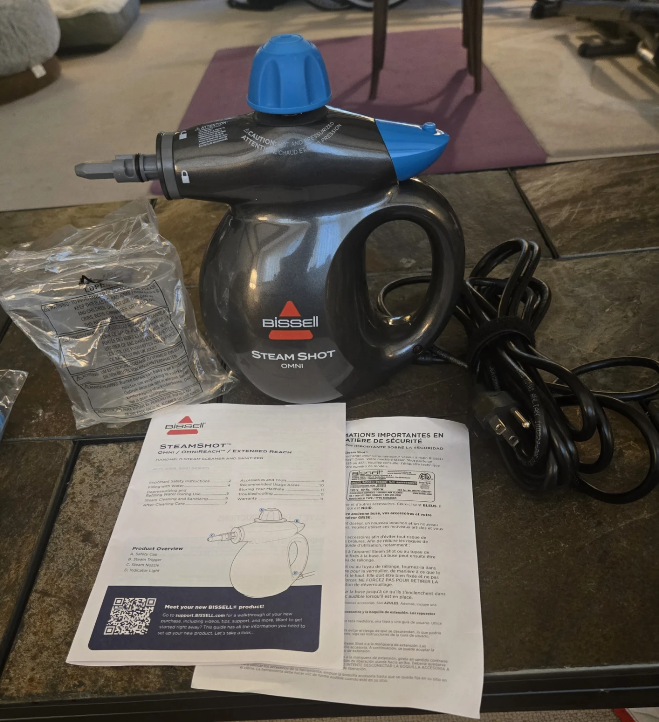 BISSELL Steam Shot Omni Handheld Steam Cleaner (Model 4171B)