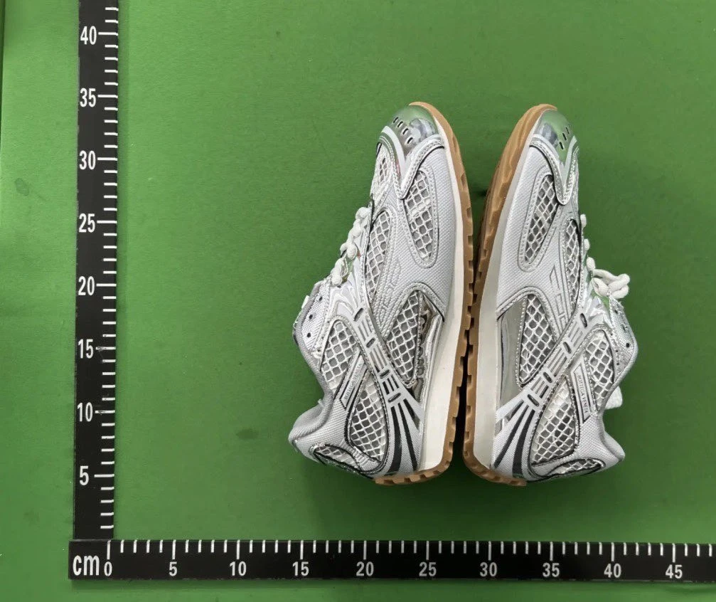Bottega Veneta Silver Mesh Sneakers