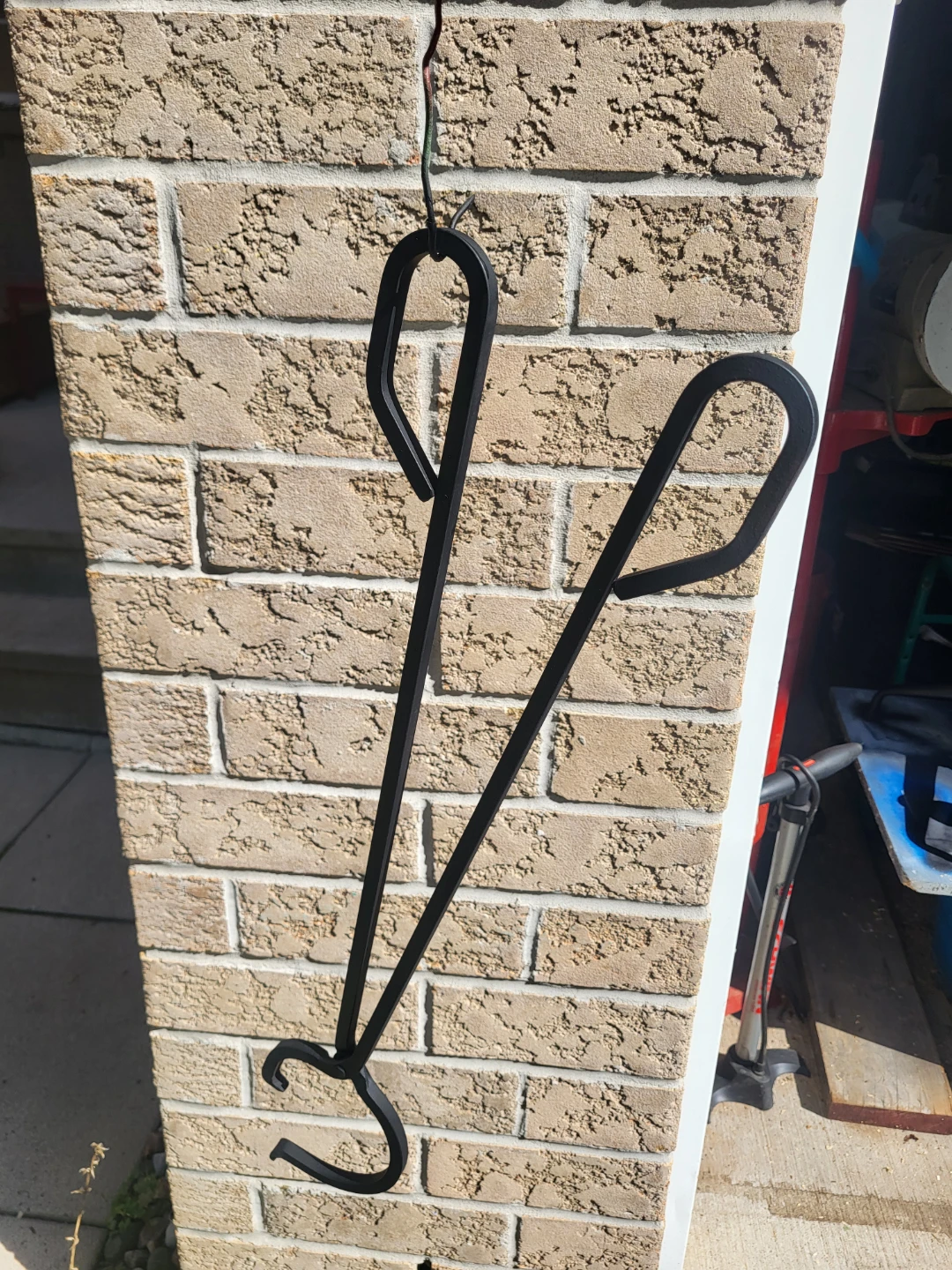 Black Vintage Metal Fireplace Tongs - photo 2