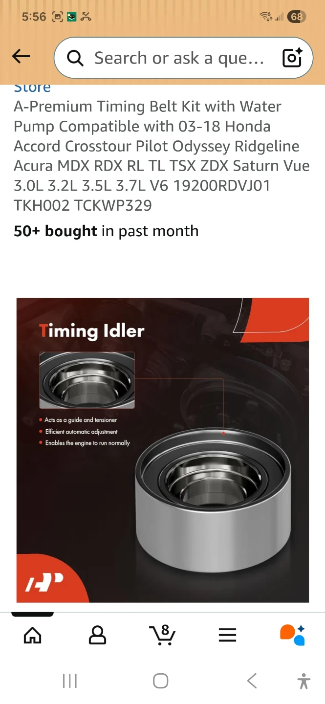 A-Premium Timing Belt Kit with Water Pump - photo 5