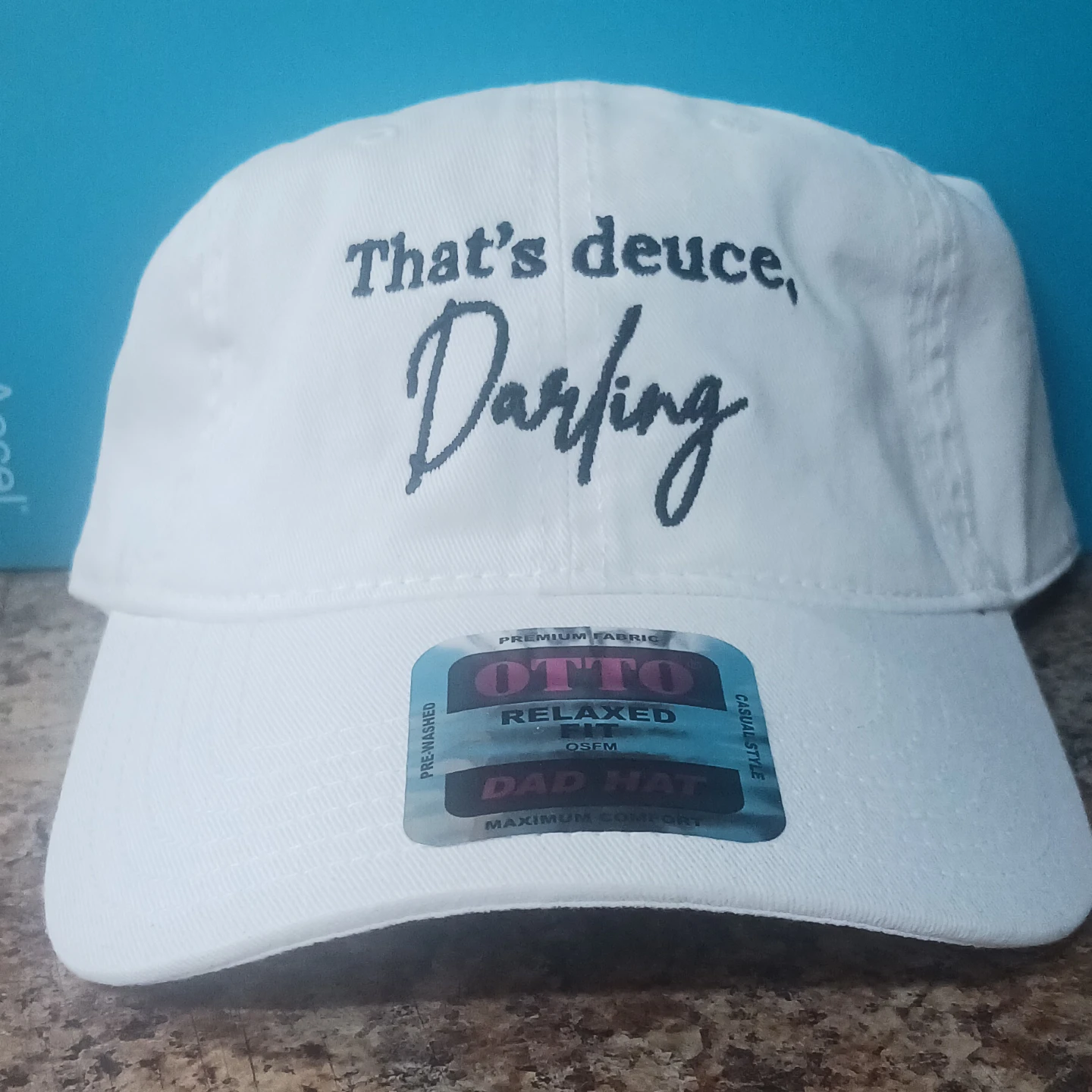 Otto Relaxed Fit Dad Hat White