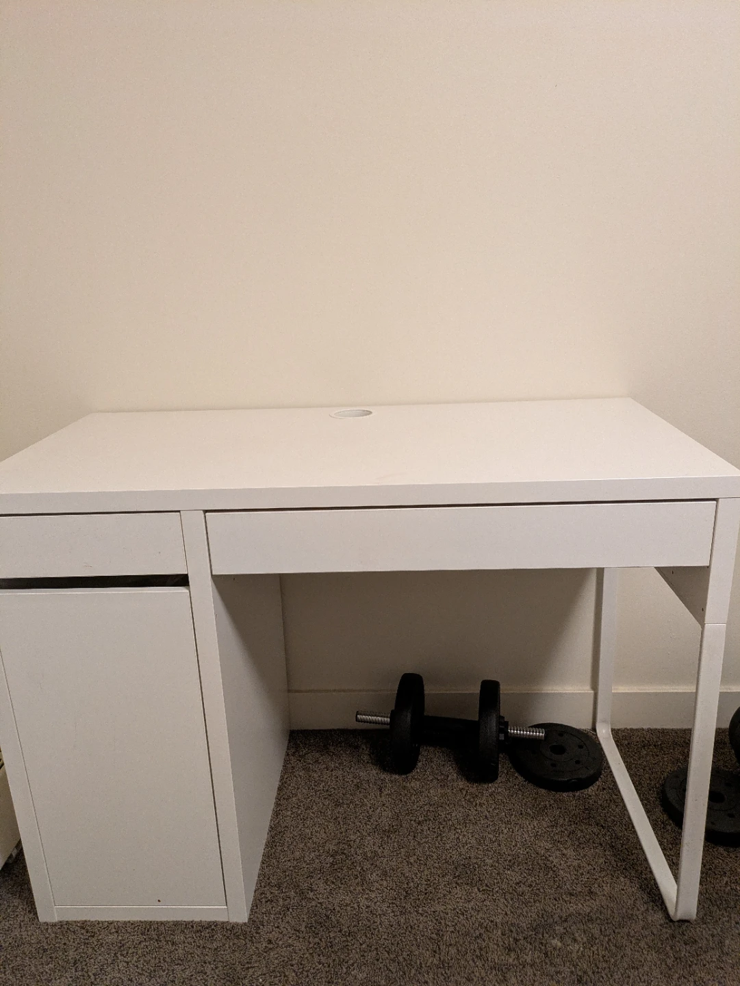 IKEA MICKE desk and office chair