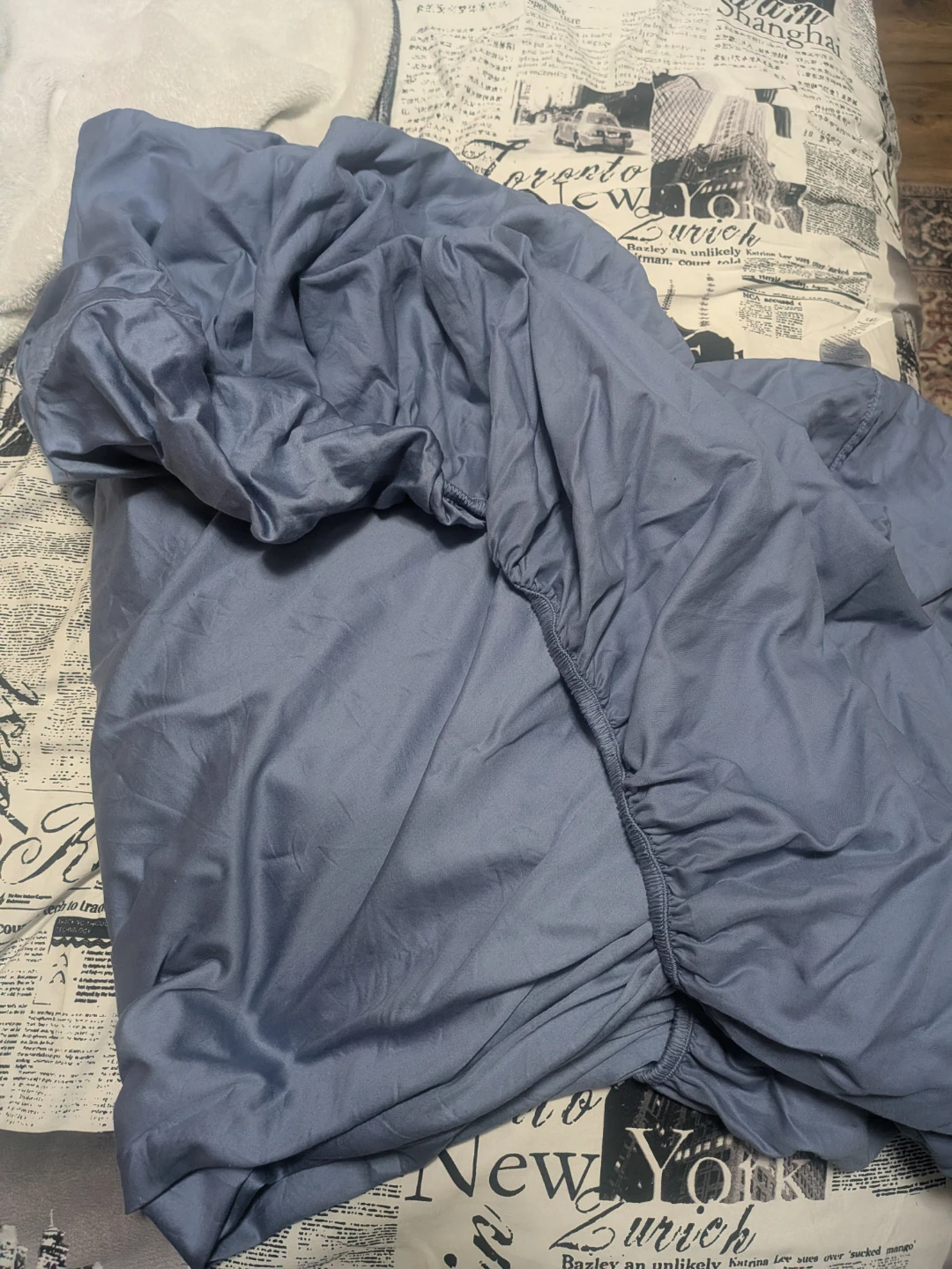 Blue Fitted Sheet pick up in St Albert - photo 3