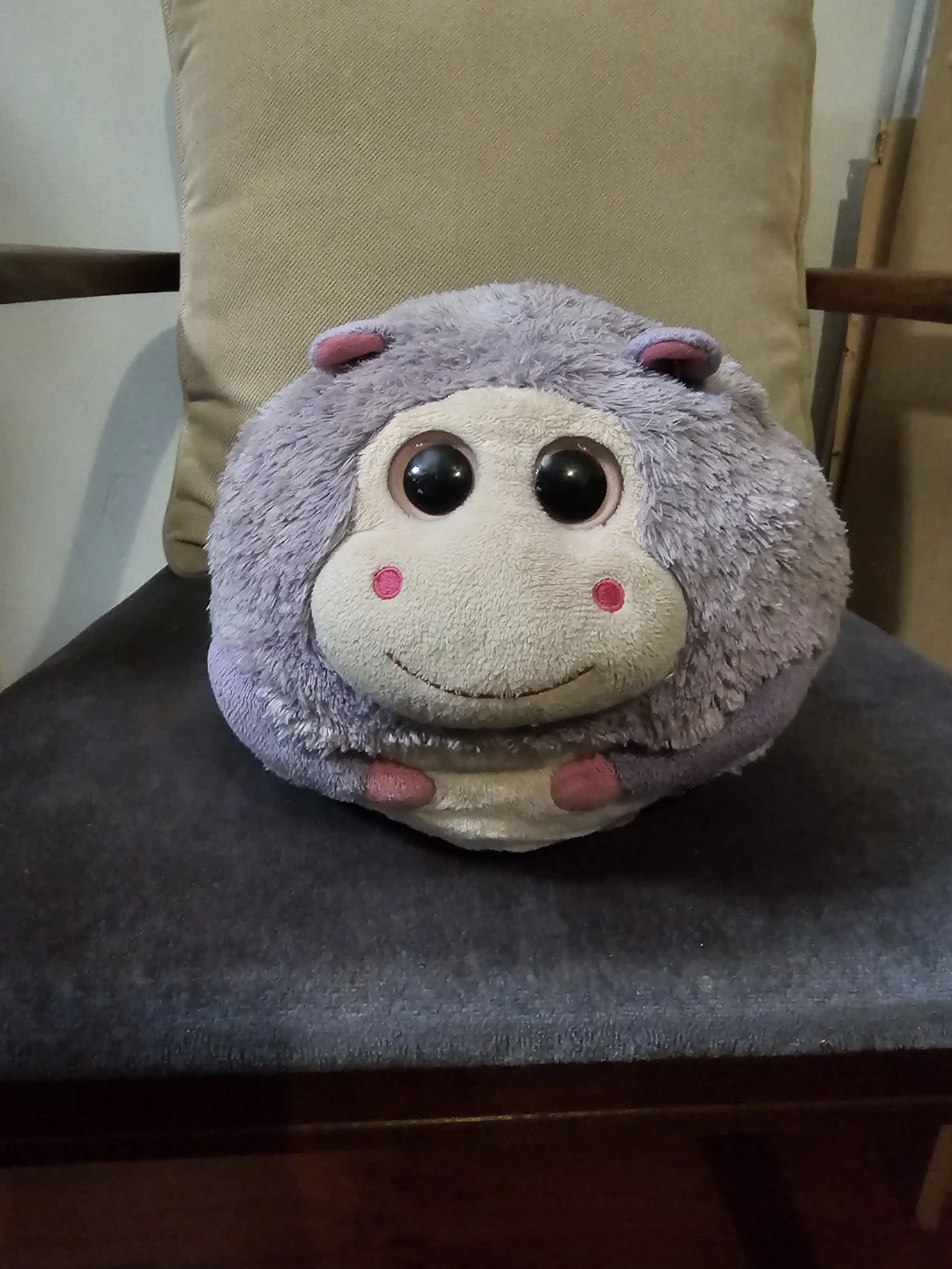 Ty Beanie Ballz Hippo Plush