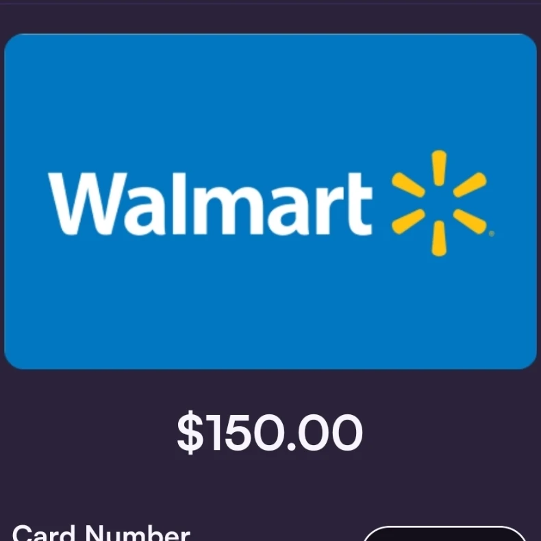 $150 Walmart Virtual Gift Card (use in store though) For $75