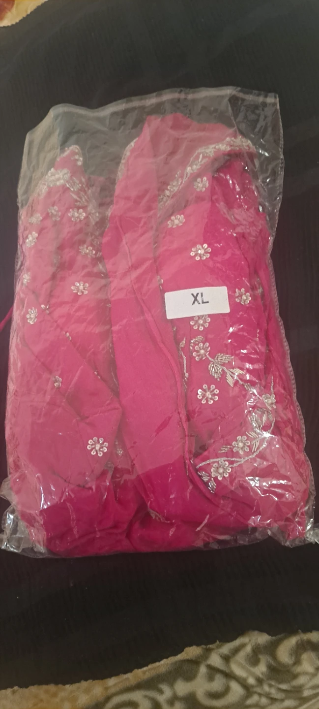 Hot pink saree size xl - photo 3