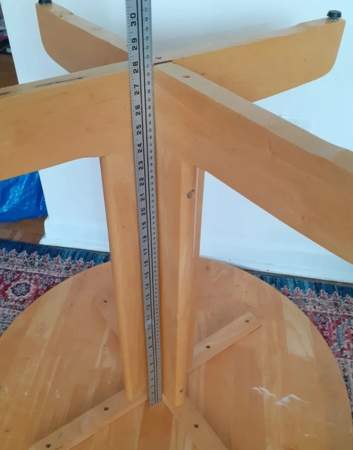 Round Wooden Dining Table - photo 4