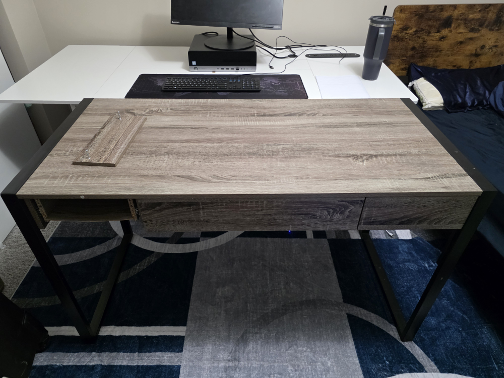 Industrial Style Wood Desk - photo 2