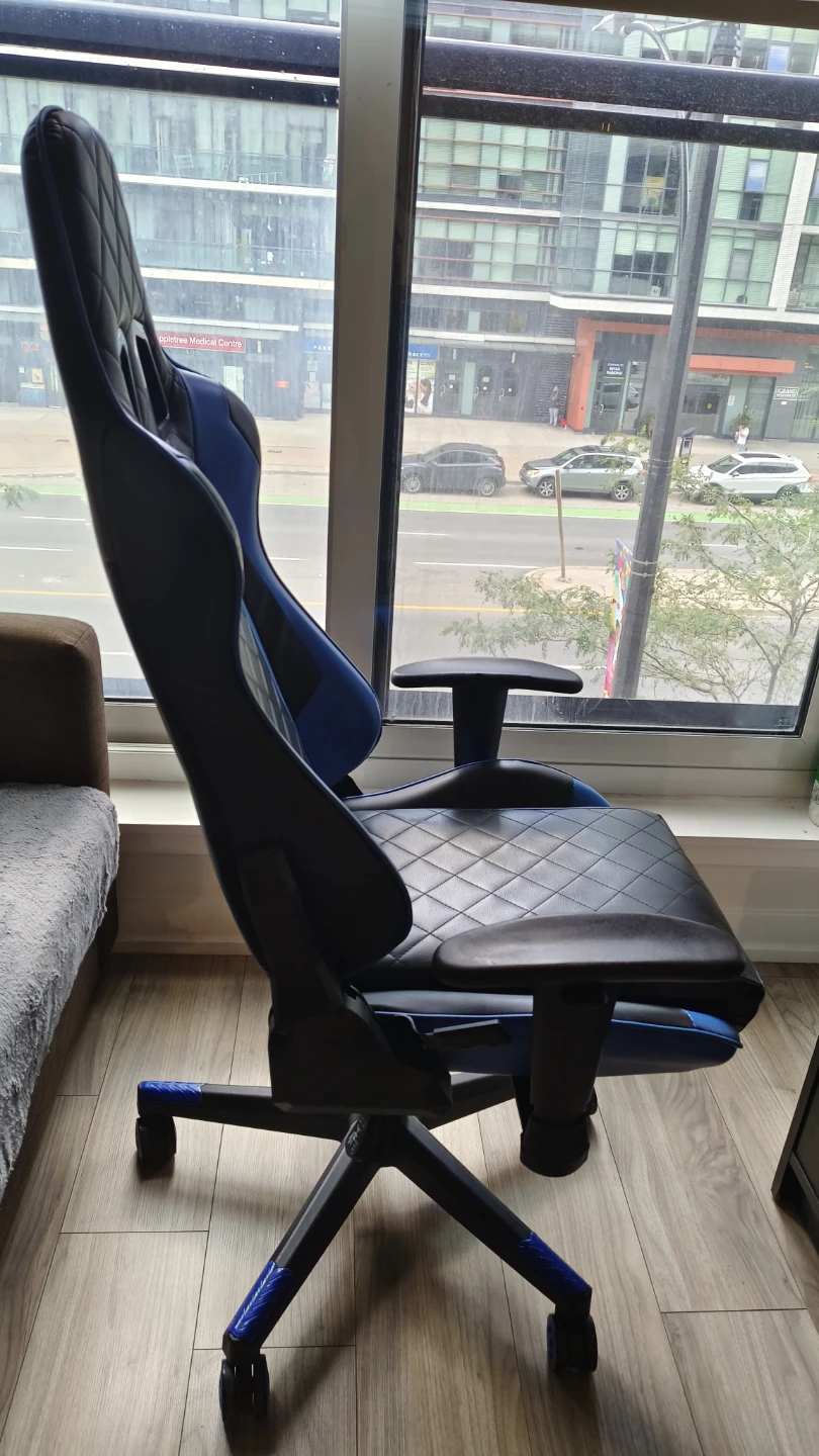 Blue and Black Gaming Chair - photo 3
