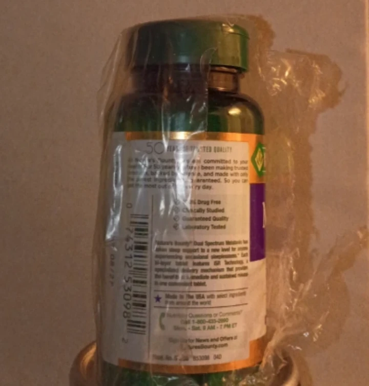 Nature's Bounty Melatonin 5mg 60 Tablets 🏈 - photo 3