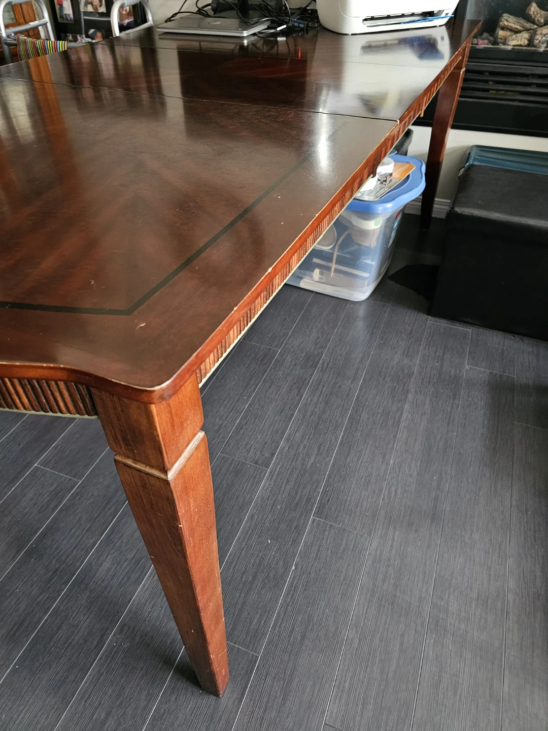 Dark Wood Dining Table - photo 3