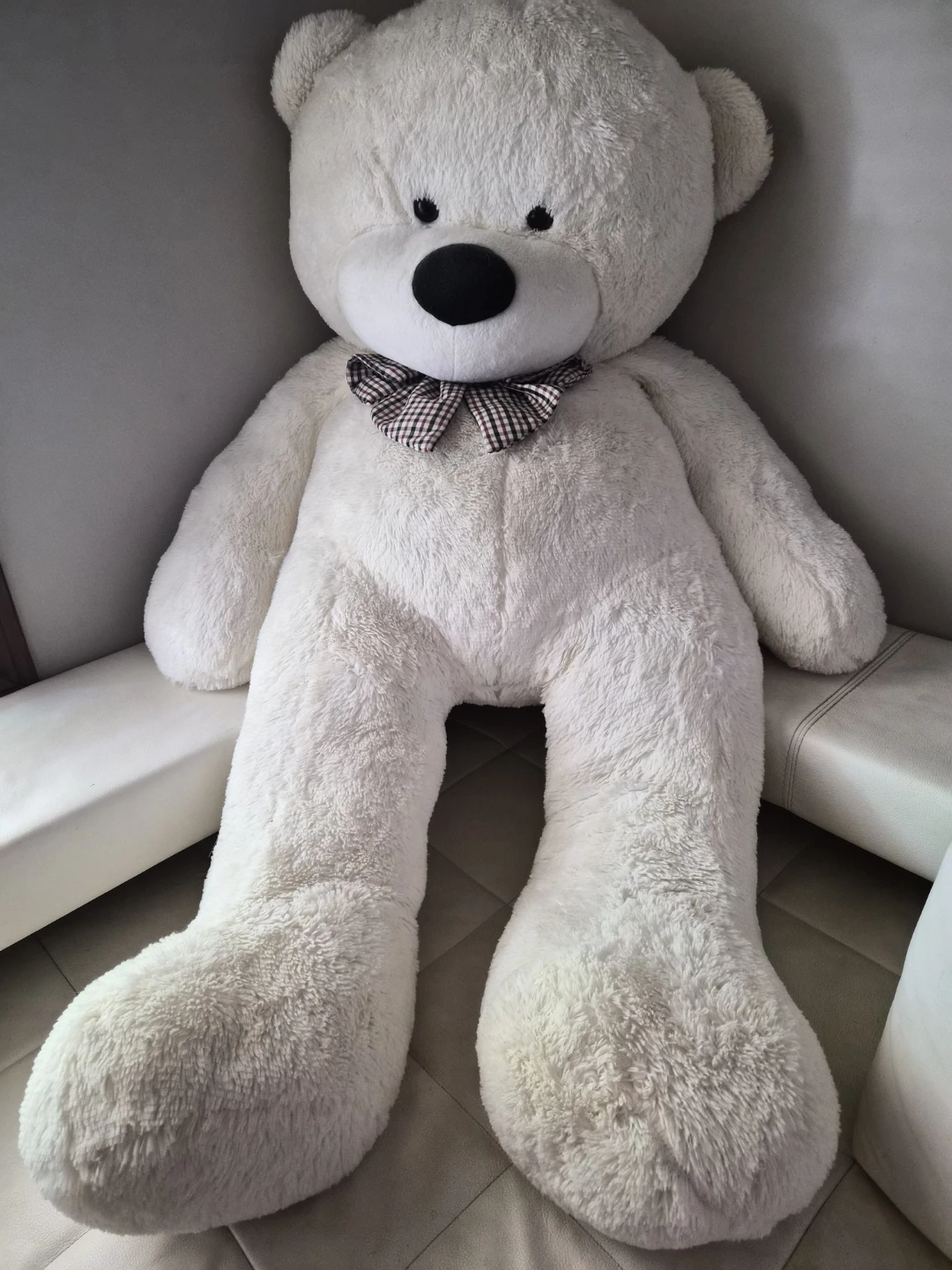 Giant White Teddy Bear Plush Toy