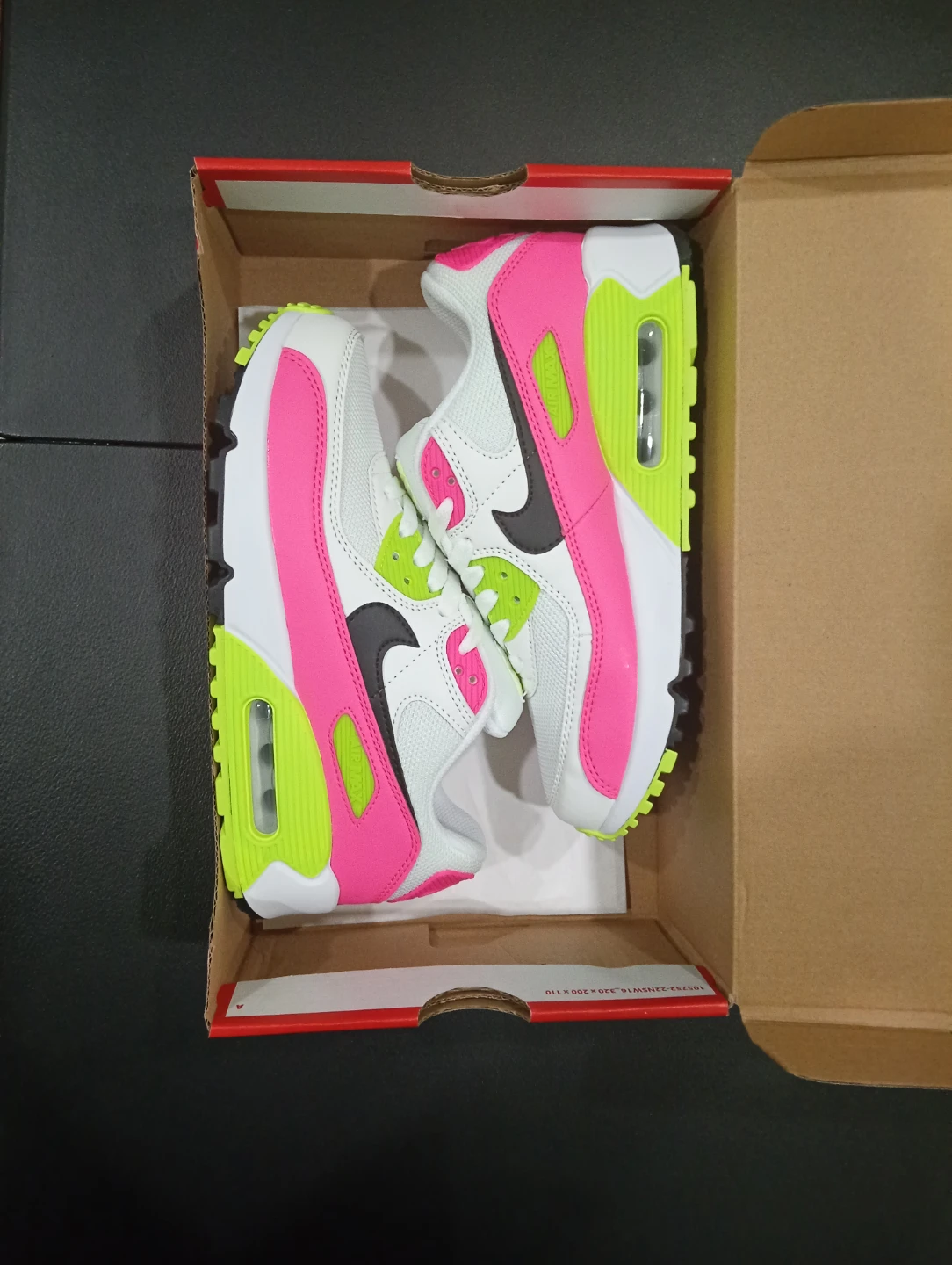 Nike Air Max 90 White/Pink/Neon women's size 8 and 8.6 - photo 5