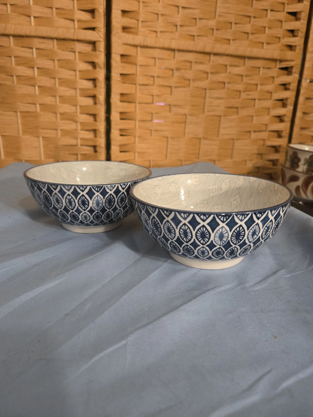 Prima Design Blue & White Porcelain Bowls Pair - photo 3