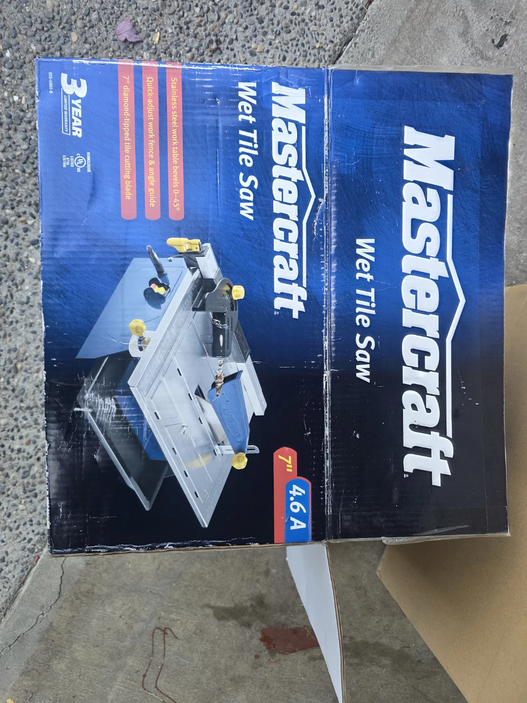 Mastercraft 7-inch Wet Tile Saw and 24  inch tile cutter - photo 4