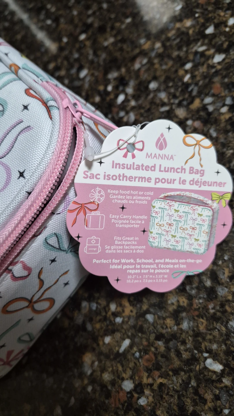Manna Insulated Lunch Bag with Bow Print - photo 2