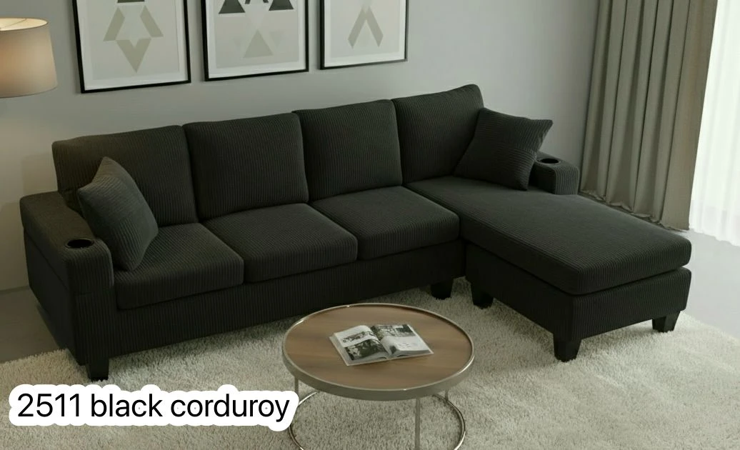 Modern Sectional Sofa with Cup Holders - photo 2