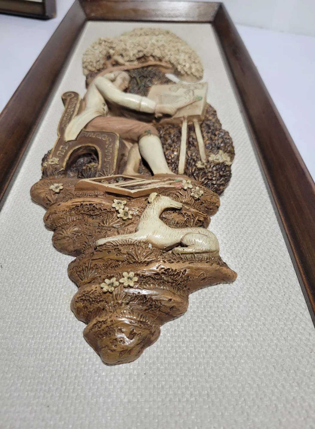 Vintage 3D Relief Wall Art Pair - photo 4