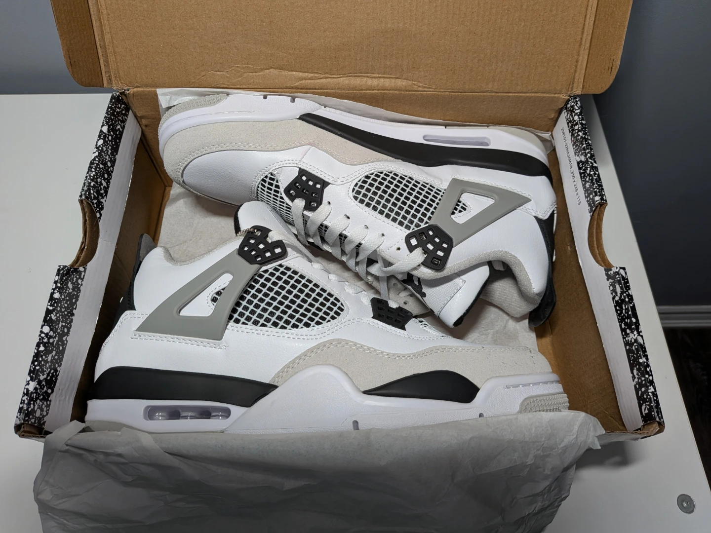 Air Jordan 4 Retro Military Black Size 9.5 - photo 2