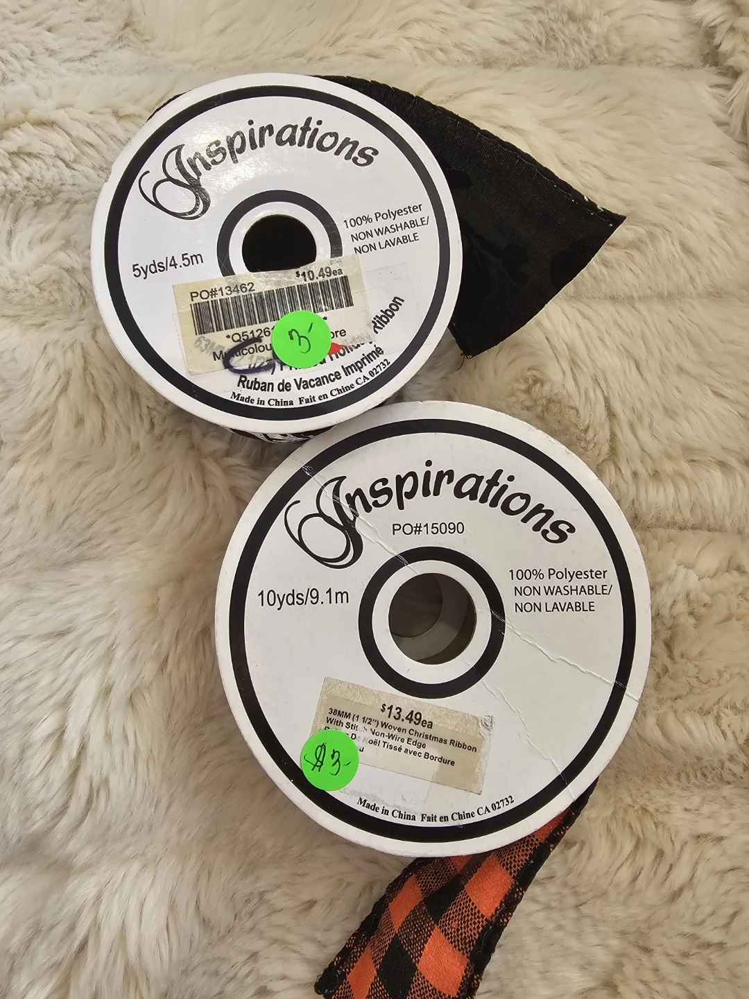 Two Rolls of Halloween Holiday Ribbon - photo 2