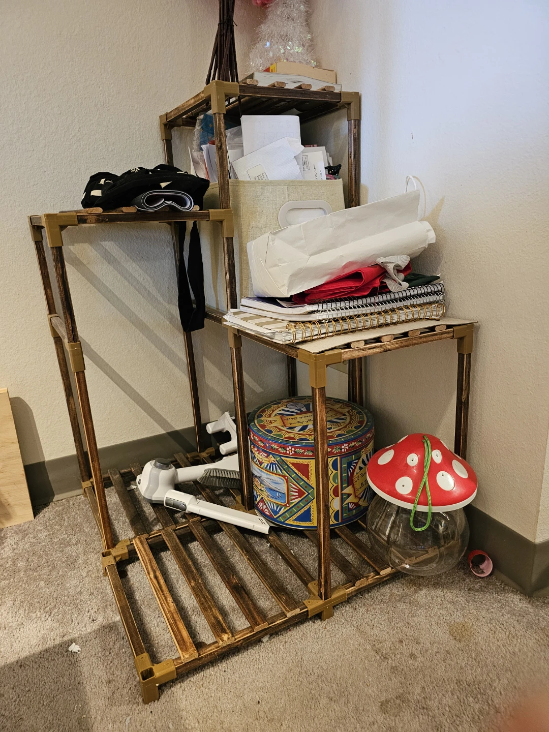 Tiered Wood Storage Shelf Unit/ Plants Stand